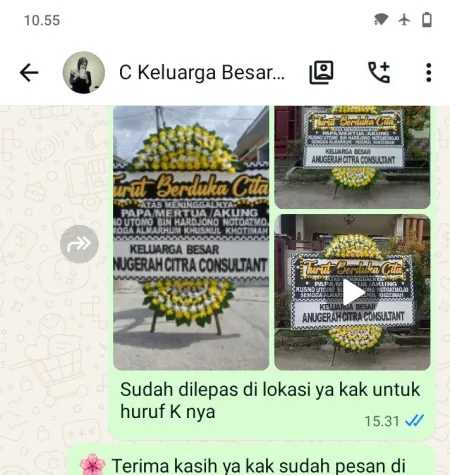 Pengiriman Papan Bunga Duka Pamulang Timur