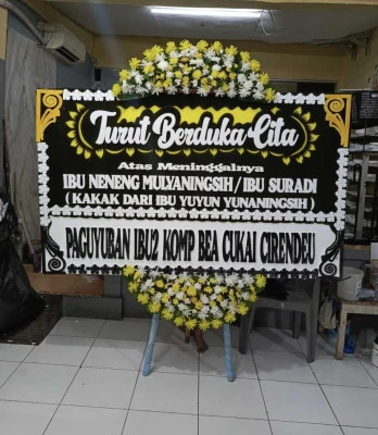Papan Bunga di Pamulang Timur
